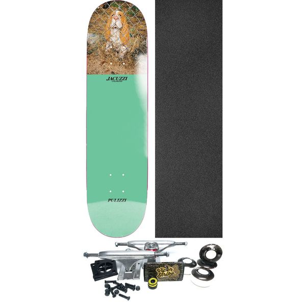 Jacuzzi Unlimited Skateboards Michael Pulizzi Sad Eyes Mint Skateboard Deck - 8.37" x 32.1" - Complete Skateboard Bundle